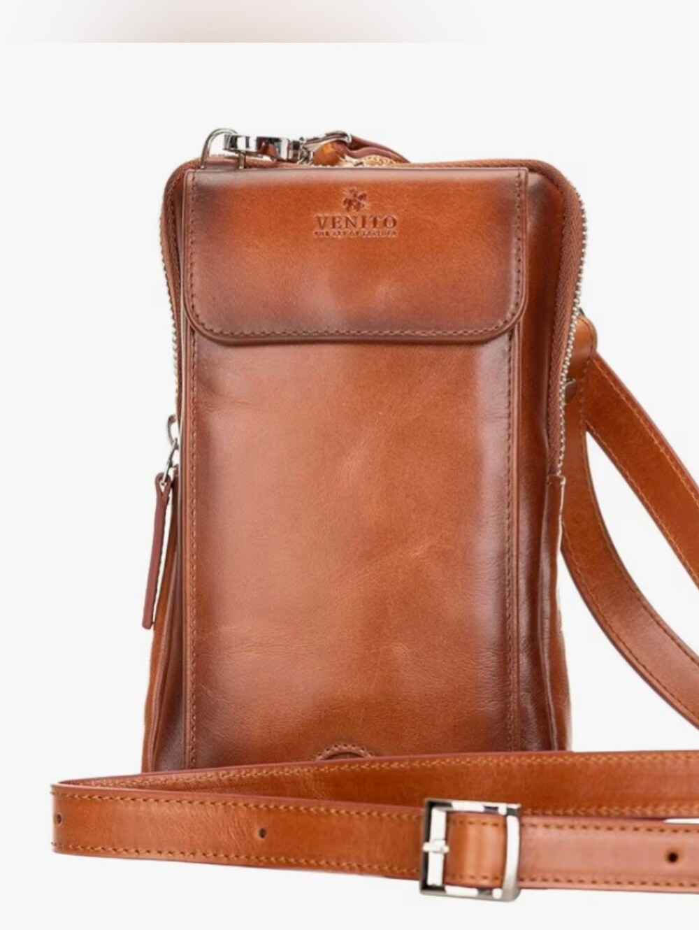 Venito Ferrara Premium Leather Crossbody Phone Sling